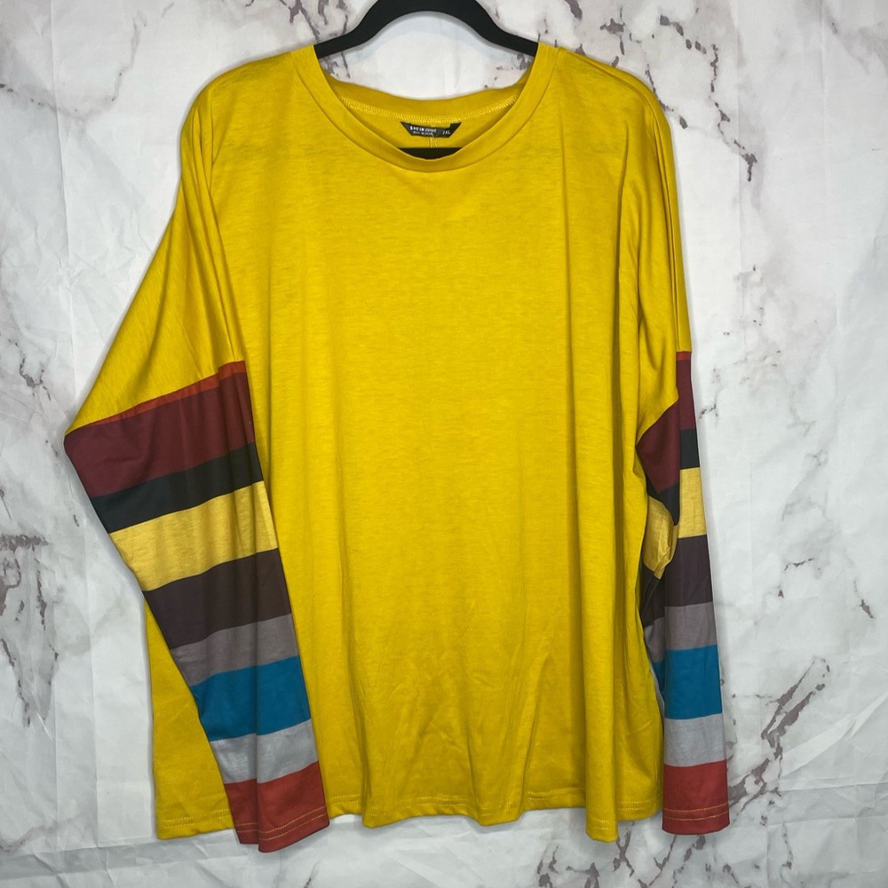 Yellow long sleeve top